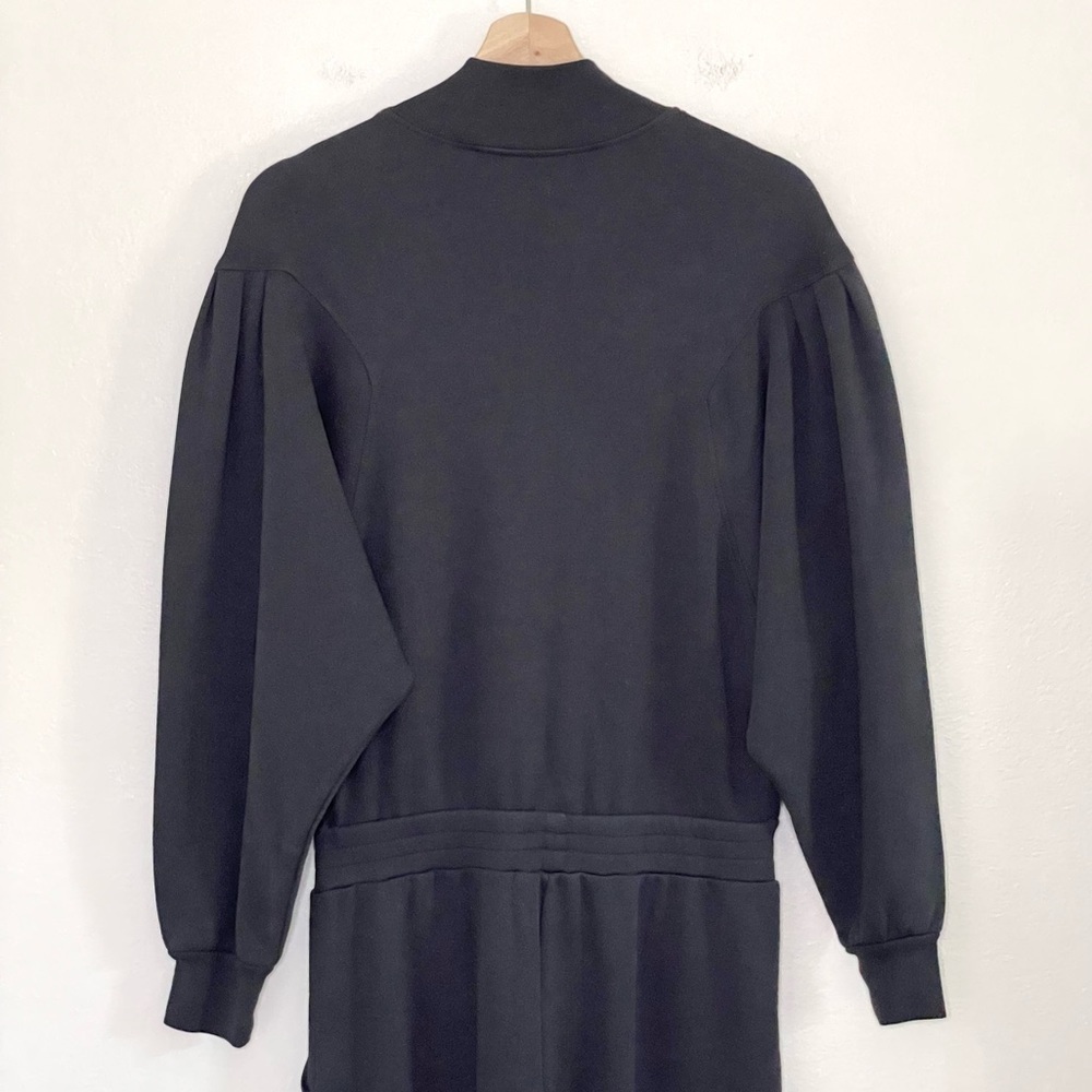 NWT Frame Easy Jumpsuit French Terry Organic Pima Cotton Faded Noir XS - Picture 9 of 16